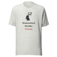 Secular Homeschool Tee: Homeschool. Secular. Curious.