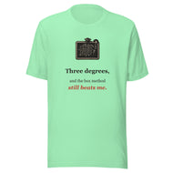 Funny Homeschool Math Tee: Three Degrees and the Box Method Still Beats Me