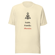 Christian Homeschool Shirt — Faith. Family. Phonics.