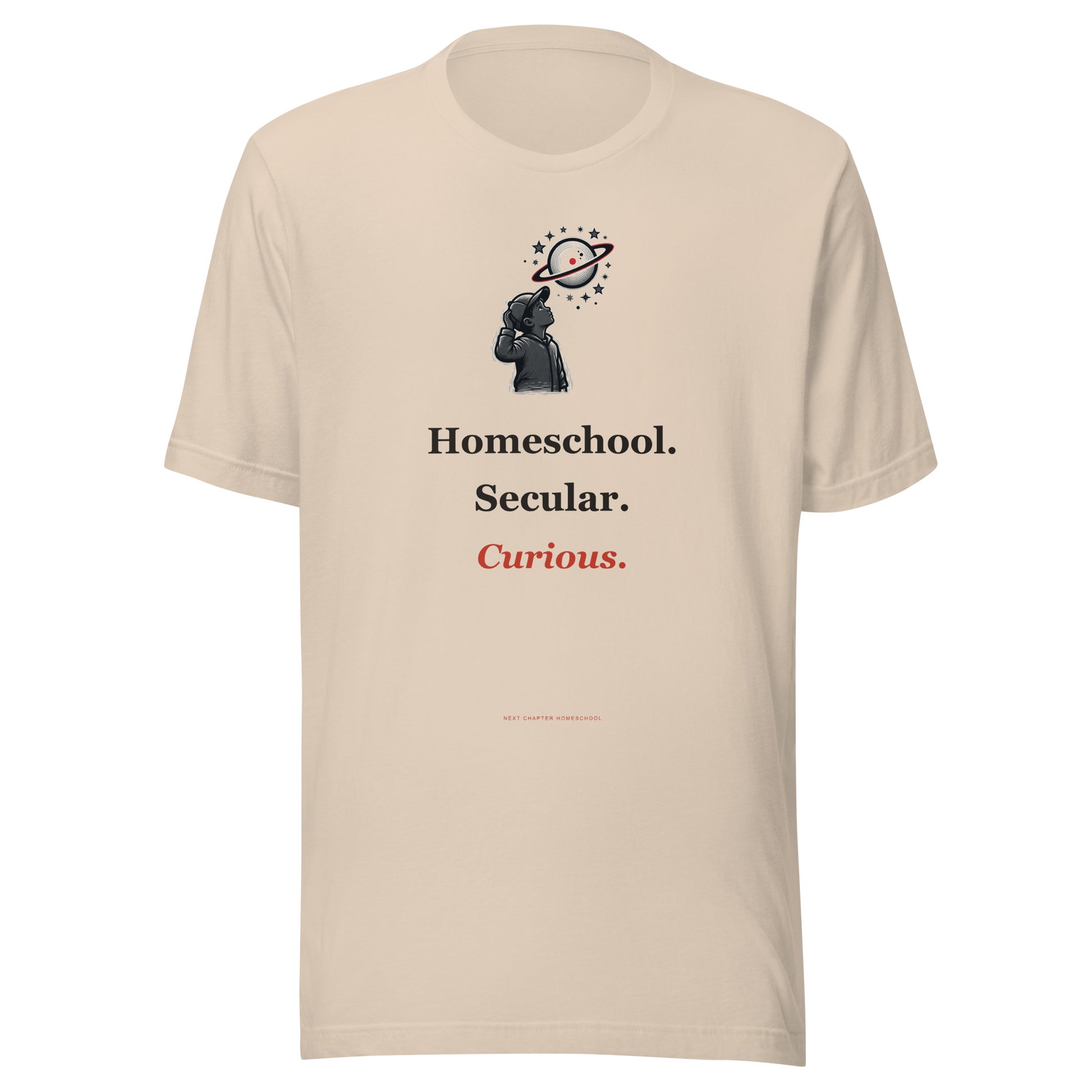 Secular Homeschool Shirt — Homeschool. Secular. Curious.