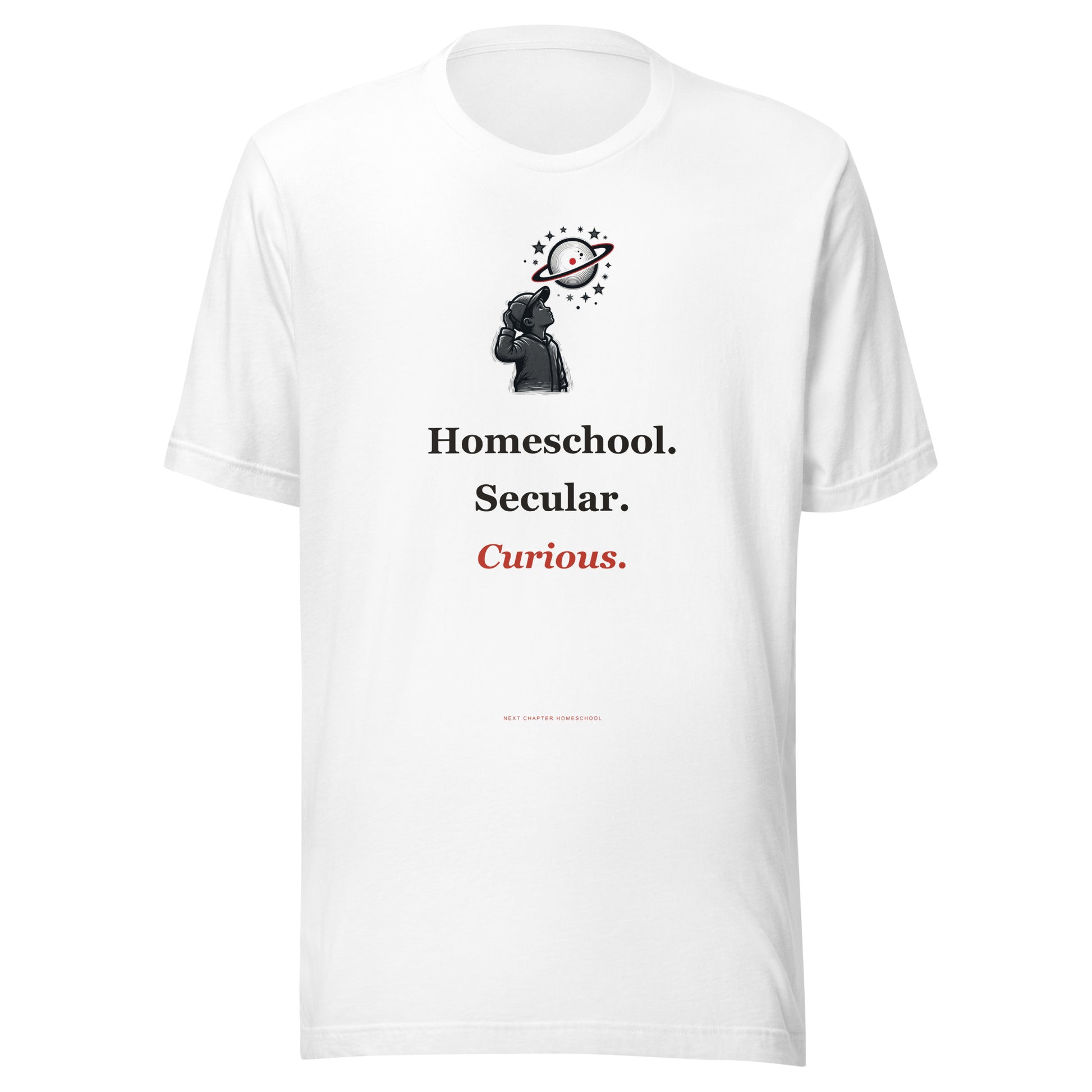 Secular Homeschool Shirt — Homeschool. Secular. Curious.