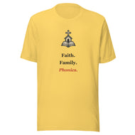 Christian Homeschool Shirt — Faith. Family. Phonics.